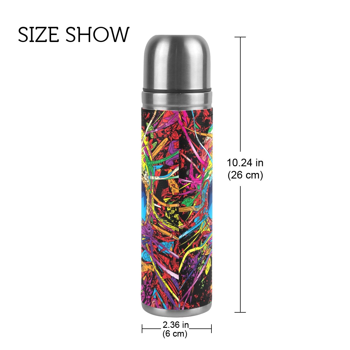 Isaoa Têtes De Mort Et Os Croix En Acier Inoxydable Gourde