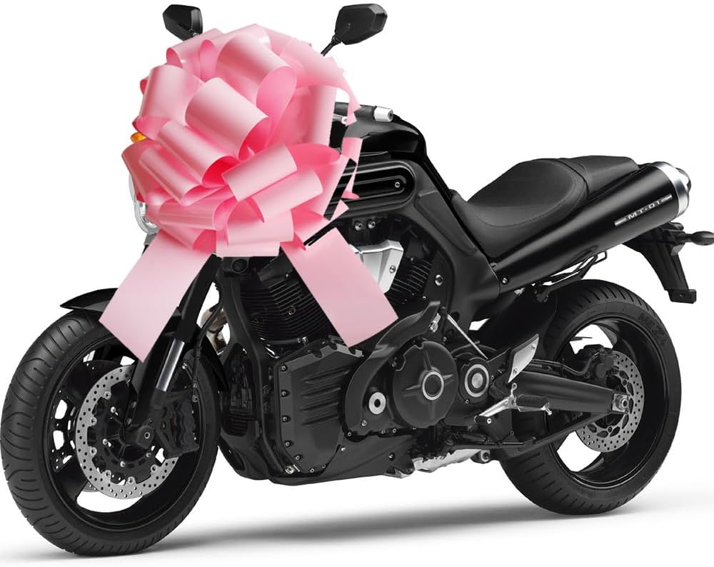 20 Inch Big Car Bow,1 Pc Giant Present Bow for Large Gift Wrapping New Houses Huge Present Birthday Christmas Decor (Pink) image 5