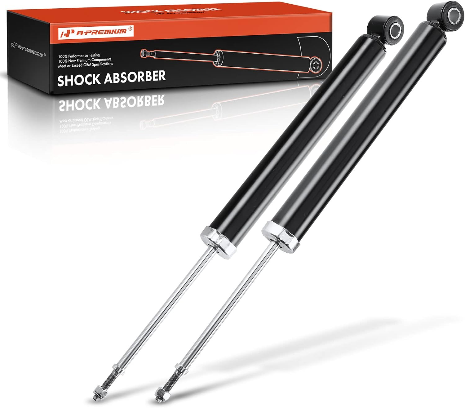 A-Premium Rear Shock Absorber Compatible with Hyundai Sonata 2009-2010, Azera 2008-2011, Driver and Passenger Side 2-PC Set