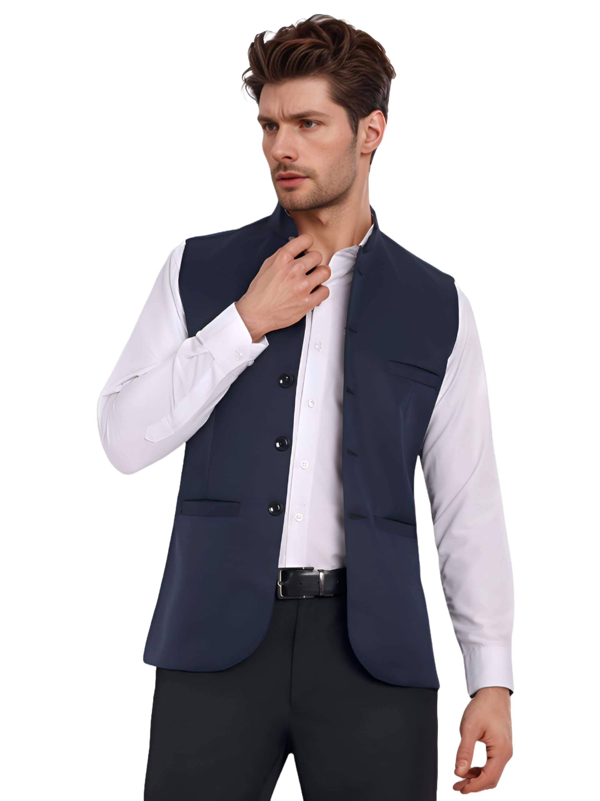 rocksy Nehru Jacket, Modi Koti for Men, Cotton Waistcoat for All Occasion: Diwali, Wedding, Ethnic, Office Party, Formal and casual Look-picture-45