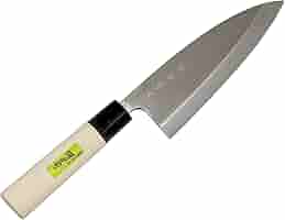 堺刀司　出刃包丁150mm 黒柄　鞘付き Amazon｜堺源吉 堺一文字吉國 日本製 出刃 包丁 165mm 白二鋼 木
