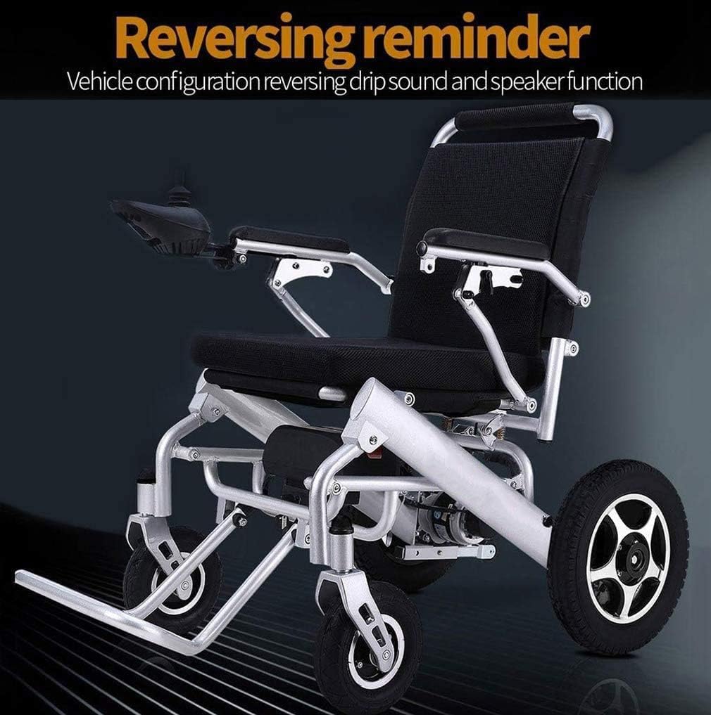 Silla de Ruedas Eléctrica de Alta Resistencia Silla de Ruedas Eléctrica Plegable Motorizada, Potente Motor Dual, Baterías de Litio 24V20A, Adecuada para Personas Mayores y discapacitadas
