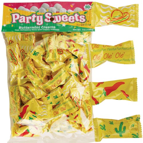 Party Sweets Fiesta Buttermints by Hospitality Mints, Appx