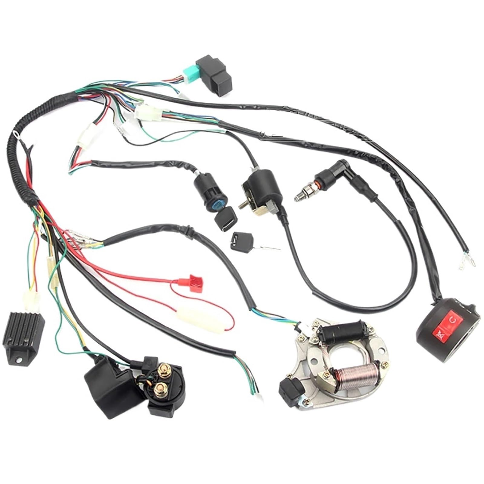 Module CDI avec harnais résistant pour réparer les pannes de démarrage sur mini quad 110cc