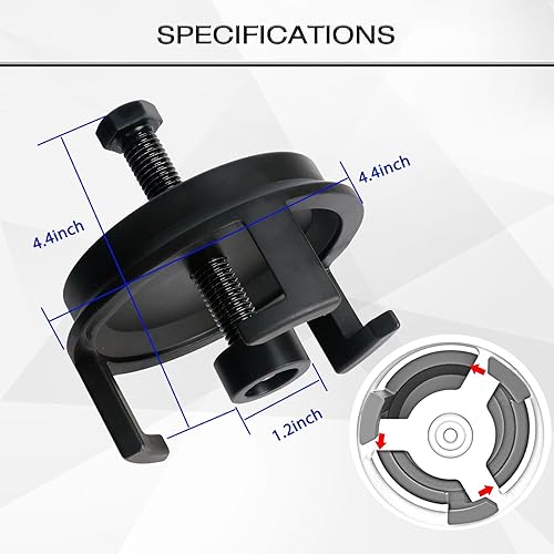 Miniatura 9 de ReluxGo Juego de extractor de polea equilibradora armónica ajustable de 3 mandíbulas para quitar amortiguadores armónicos y equilibradores