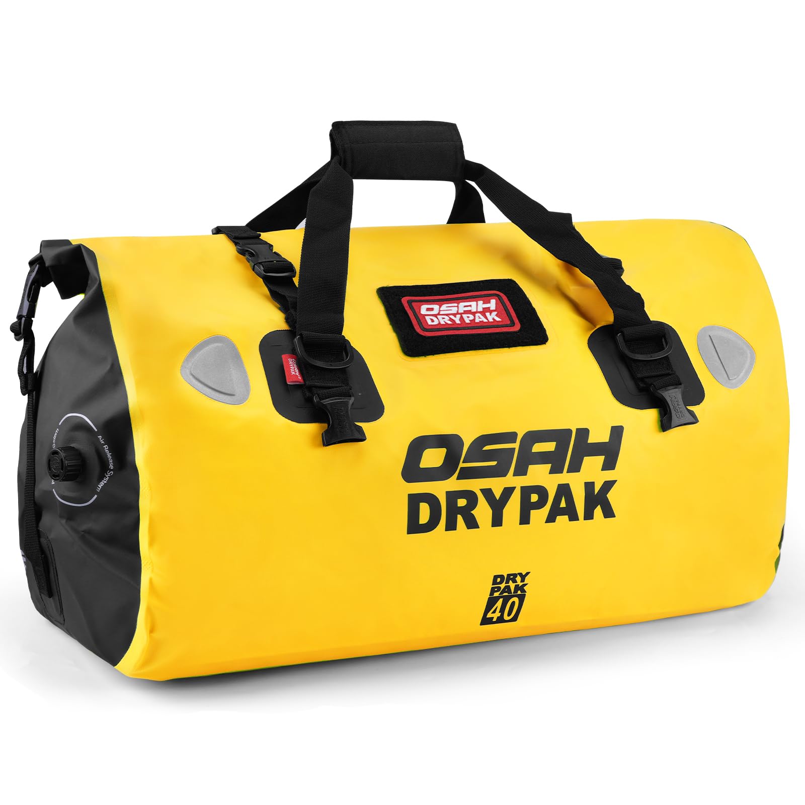 OSAH DRYPAK wasserdichte Rucksack Dry Bag – Wasserfeste Reisetasche Seesack, Rolltop, Großem Stauraum, Vielseitige wasserdichte Tasche für Camping, Motorrad, Bootfahren, Kajak, SUP, Strand und Angeln