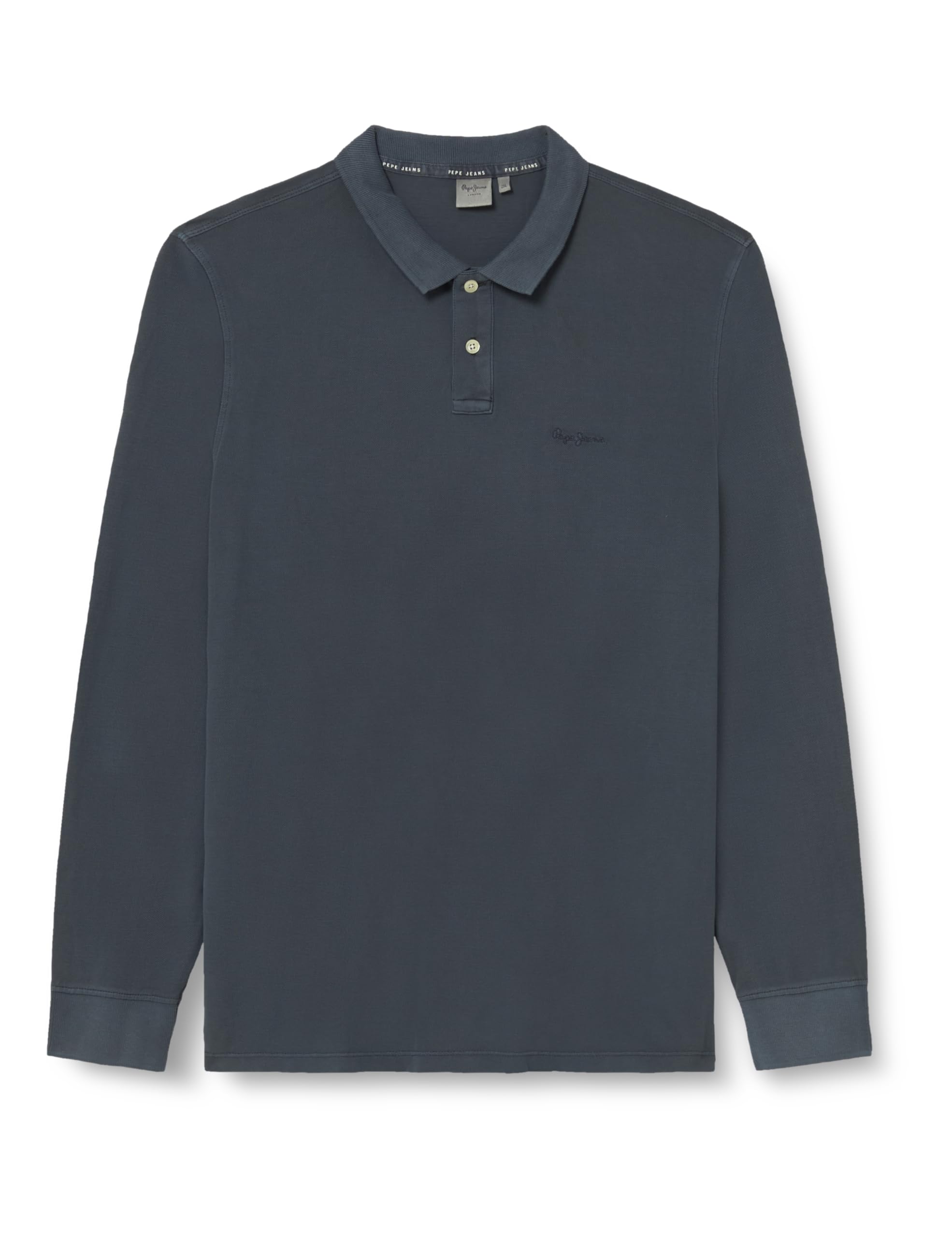 Pepe Jeans Men's Blue (Dulwich Blue) New Oliver Gd Ls, Polo, Blue, Xl