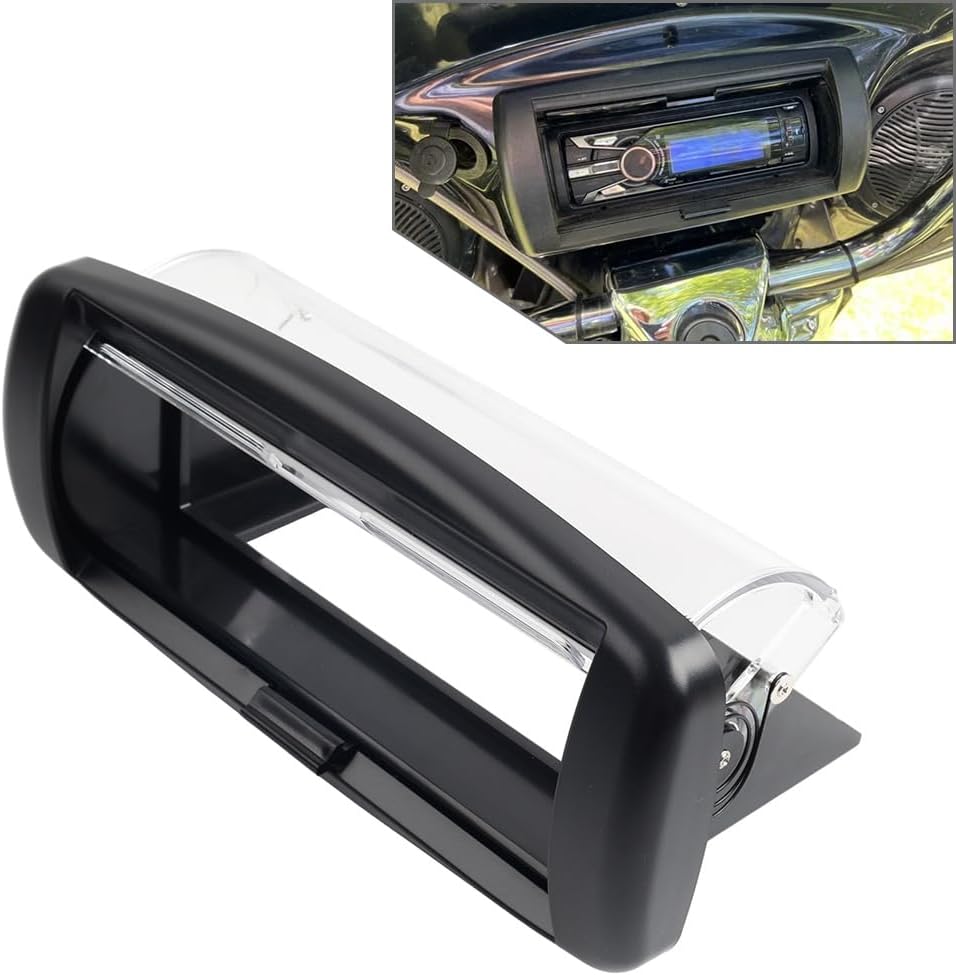 Cnthan7 1 Pc BLack Single DIN CD Cover ABS Lens Cover:Smoke For Single DIN