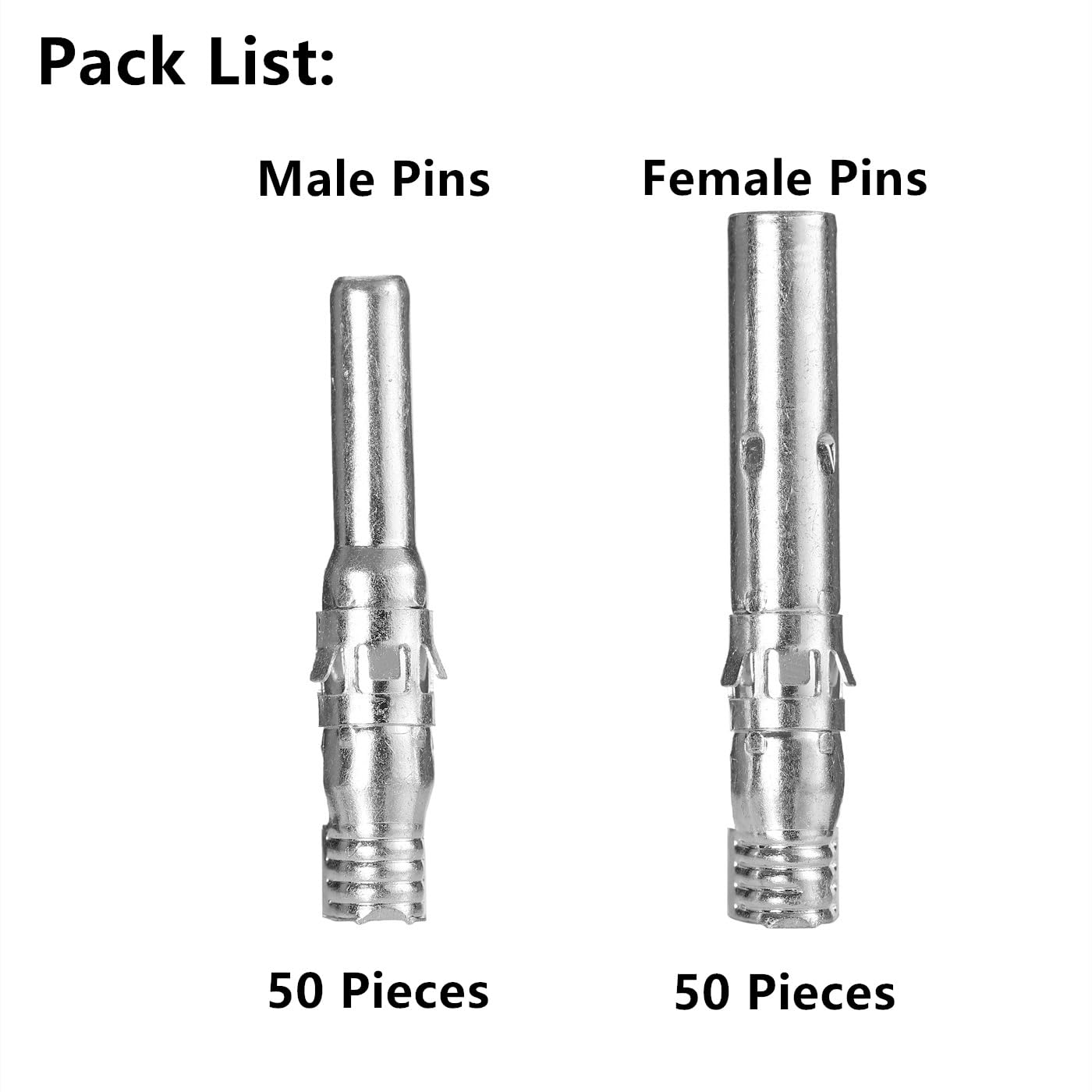 Kit de paneles de conectores solares, conectores de cable de panel solar, terminales de conector, alicates de crimpado (100 unidades (50 pares) conectores de pines)