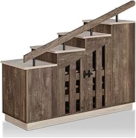 Vista 1 de BOWERY HILL Zapatero de escalera de madera de granja en roble recuperado