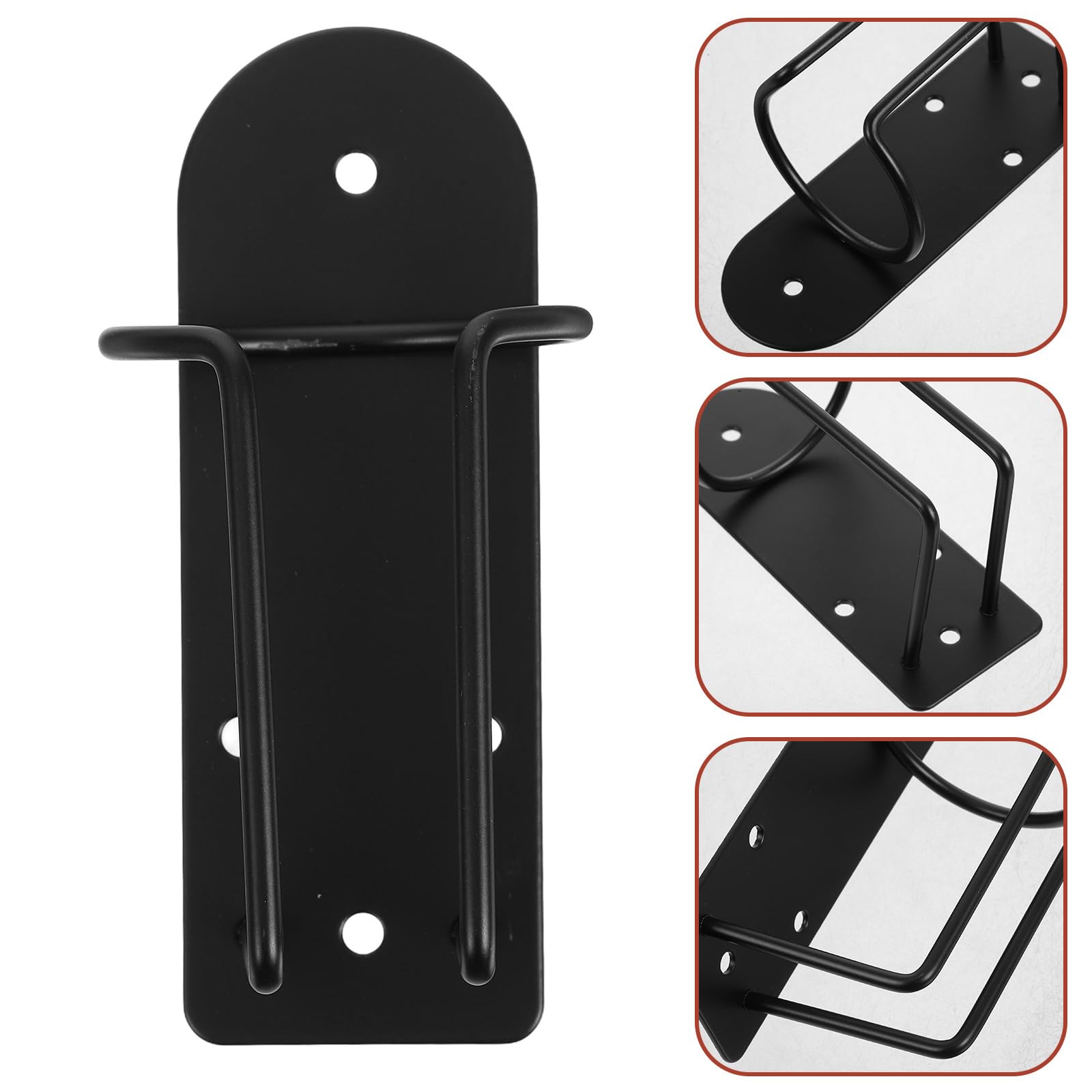 Soporte de Acero Inoxidable para Cortadora de Pelo Eléctrico Negro, Organizador de Herramientas de Peluquería de Pared, Estante Multiusos para Máquinas de Cortar Cabello