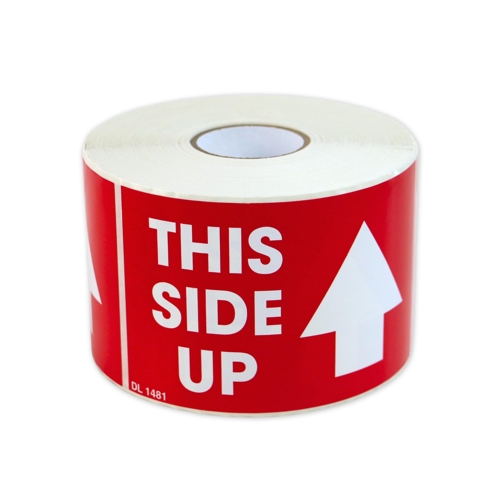 FindTape Etiketten für besondere Handhabung [Hergestellt in den USA]: 3 in. x 5 in. (Red with White "THIS SIDE UP" printing) / 500-etiketten