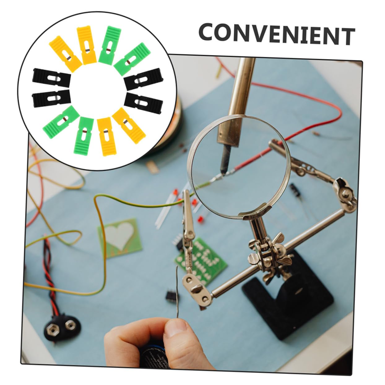 GLEAVI 30pcs Capuchons de Shunt de Court-Circuit en Plastique, Conception Ouverte et Fermée, Connexions Rapides et Déconnexions Faciles Réparation de Cartes Électroniques et Projets DIY
