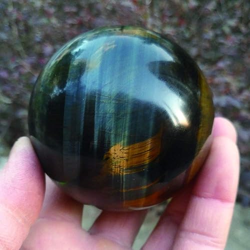 Miniatura 6 de Acxico 1 unids Natural Azul Tigre Ojo Jaspe Cuarzo Esfera Bola de Cristal Roca Curación 1.2 in