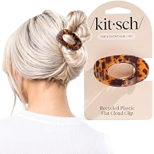 Small Flat Claw Clips for Women - Stylish Flat Hair Clips, Strong Hold for Thick &amp; Fine Hair | Non-Slip for Secure, Comfortable All-Day Wear | Ideal Gifts for Women -Tortoise Design