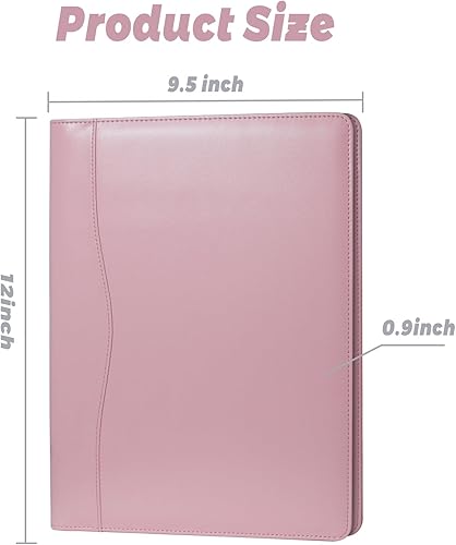 Miniatura 2 de Carpeta de cuero para cartera, organizador de documentos, organizador de documentos, bolsillo de almacenamiento para bloc de notas legales, papeleo