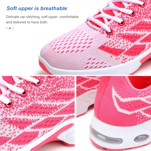 Image of Padgene Womens Sneakers Air Cushion Running Shoes Lightweight Tennis Walking Shoes Mesh Breathable Gym Work Fashion Sneakers Athletic Comfortable Casual