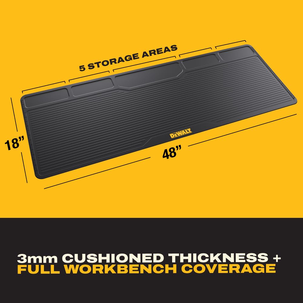 DEWALT Workbench Mat 18x48 in – Heavy Duty 3mm Silicone, Black — Amazon image 6