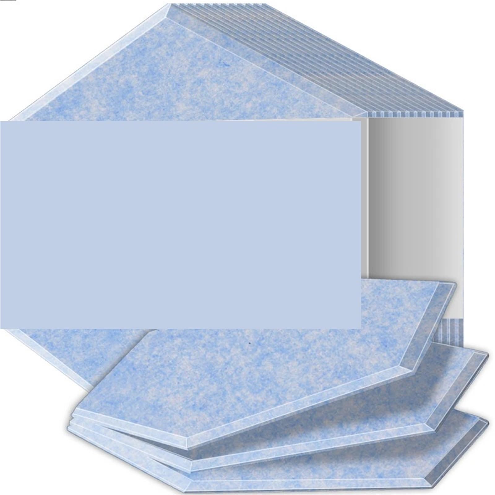 Paneles Acústicos Hexagonales Paneles insonorizados de alta densidad resistentes al fuego que absorben el ruido y eliminan los ecos Para el estudio(19 Light Sky Blue,12 Pcs,0.9cm Medium Density)