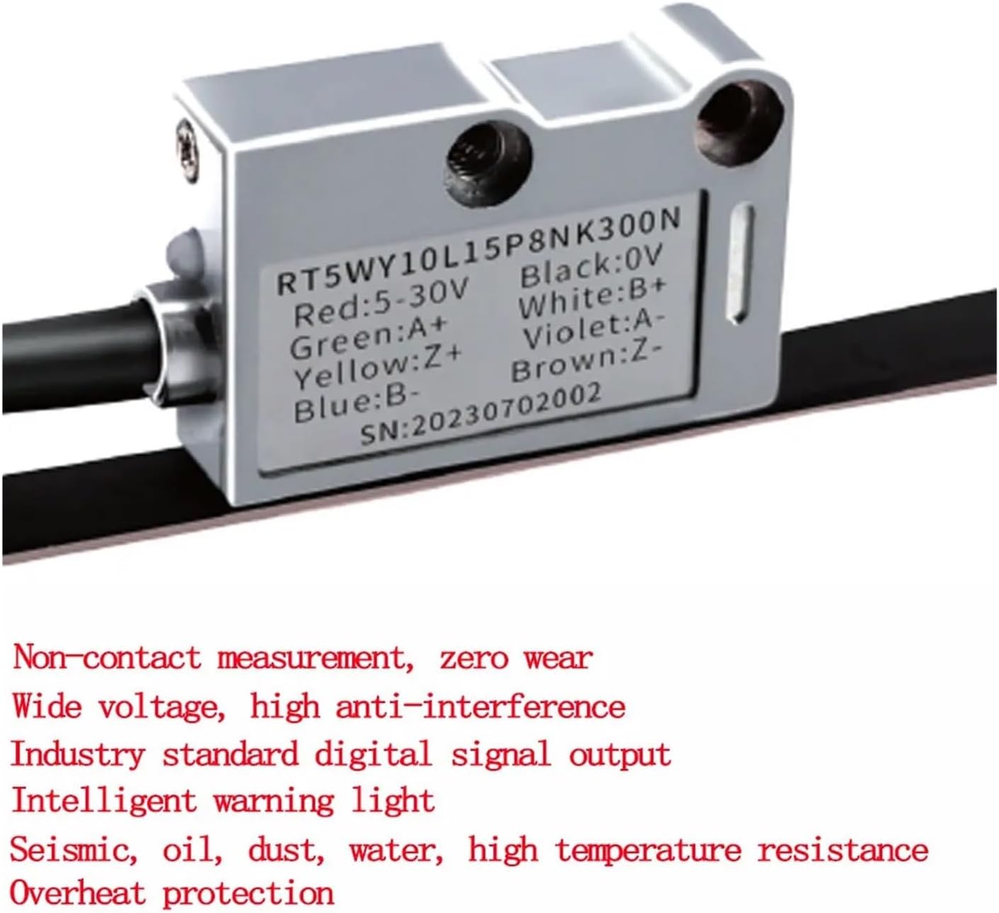 Linear Scales, MTS H5C Series Magnetic Grating Encoder high-Precision Scale Electronic Ruler Non-Contact Measurement System for Milling Machine