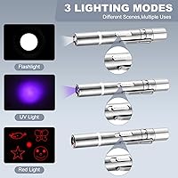 Vista 2 de Laser Pointer, Bird Toys for Indoor Birds, Bird Laser Toy, Red Dot LED Light Pointer Interactive Toys for Indoor Birds, USB Charging, 5 Switchable