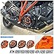Motorrad Rennsport, durchsichtiger Kupplungsdeckel, Federhalter, R-Druckplatte, Motorschutz, Rahmenschieber für 1050 1090 1190 1290 Adventure ADV Super Duke R/GT SDR 3.0 (No.2)