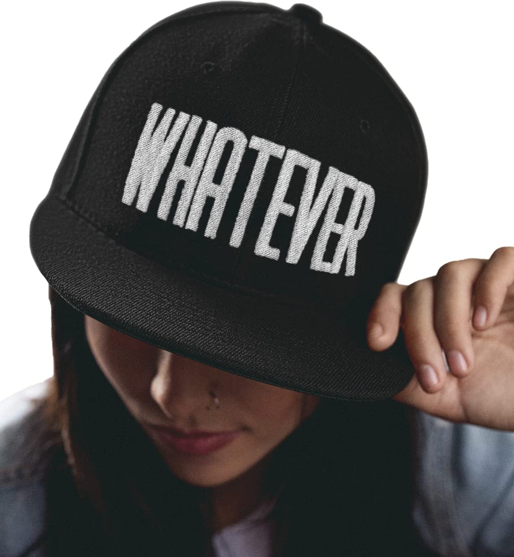 Morefaz Unisex Whatever Casual Cotton Baseball Cap Hat Hats Caps Adjustable Snapback La Mfaz Ltd (Whatever)