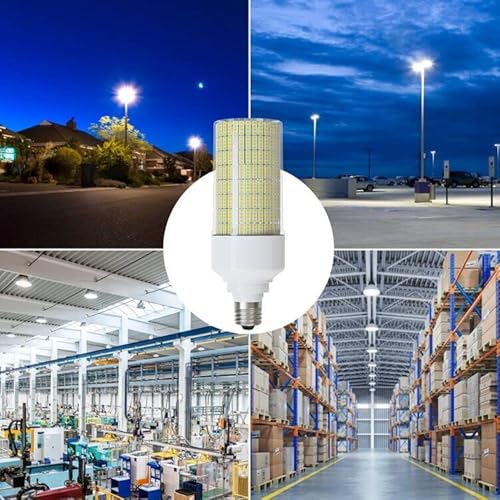 Riuvao 2-Pack 80W Led Corn Light Bulb,800W Equivalent 5000K Daylight 12000 High Lumen Super Bright E26/E39 Base Led Corn Bulbs, Replace Metal Hid Cfl Led Bulb For Outdoor Indoor Commercial Lighting #TOP6