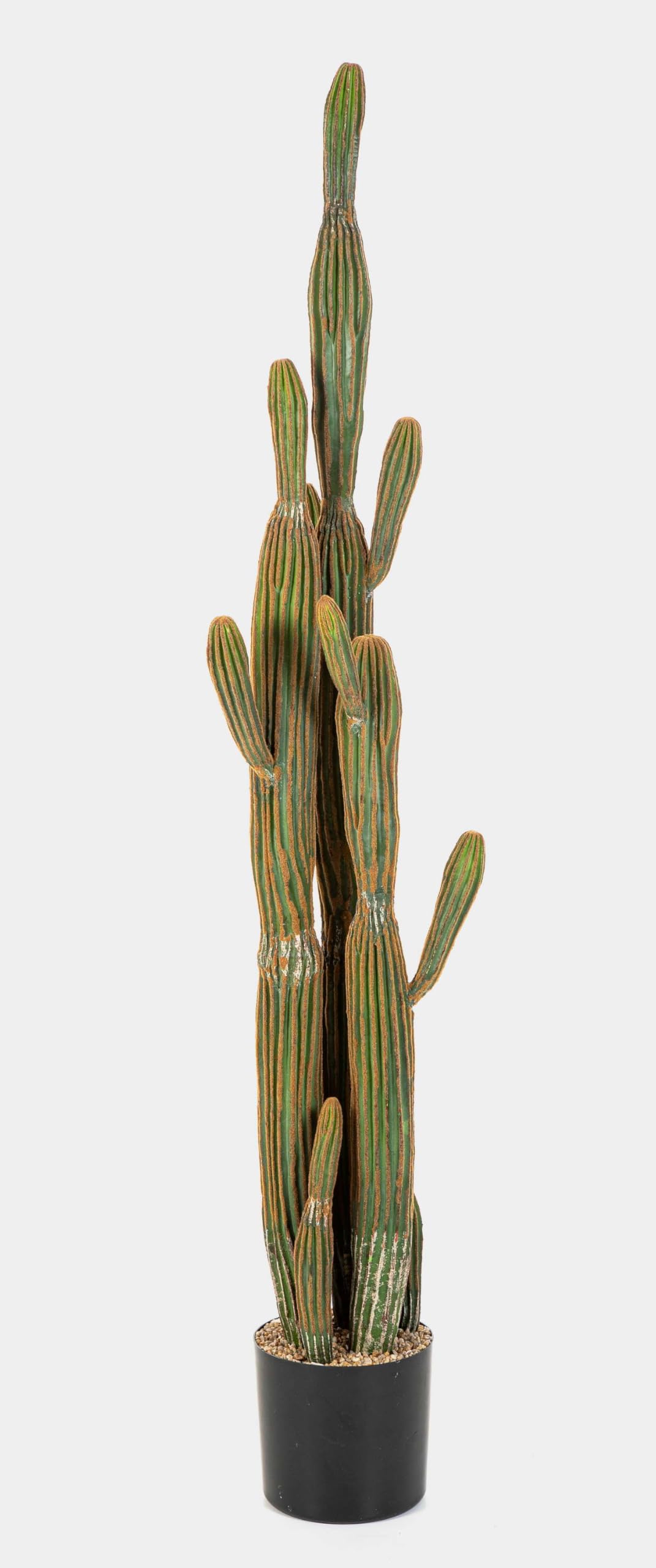 artplants.de Artificial column cactus San Pedro GRUMIUM, green-brown, 150 cm - Artificial cactus