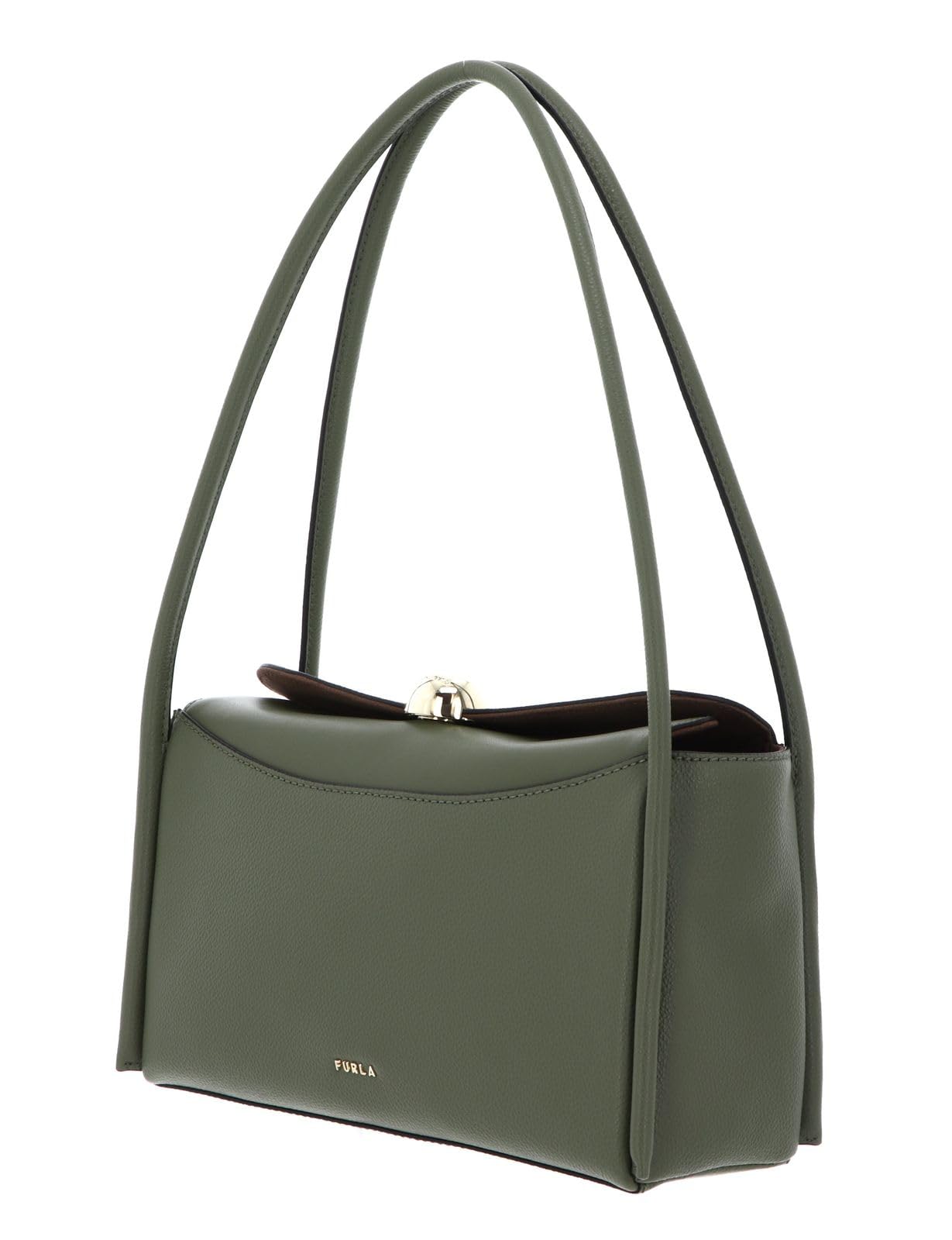 Furla Cuero bolso de hombro Nicole Boston Bag Avocado verde
