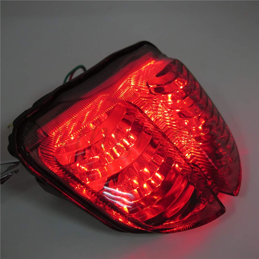 Luz trasera de freno compatible con 2006 2007 Compatible con Suzuki GSXR 600 GSX-R600 750 GSX-R750 Ahumado