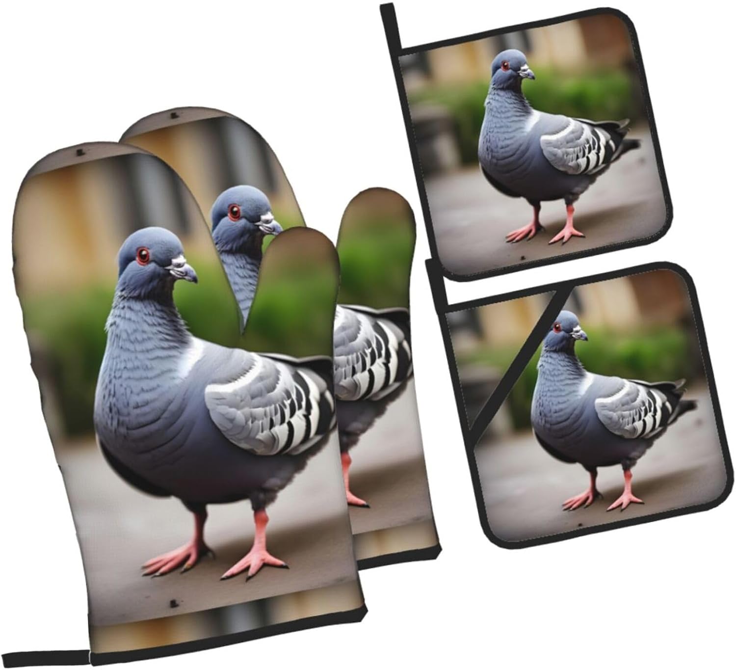 Grey Pigeon Kitchen baking four piece set, fit for cooking and baking, oven, microwave, and outdoor barbecue