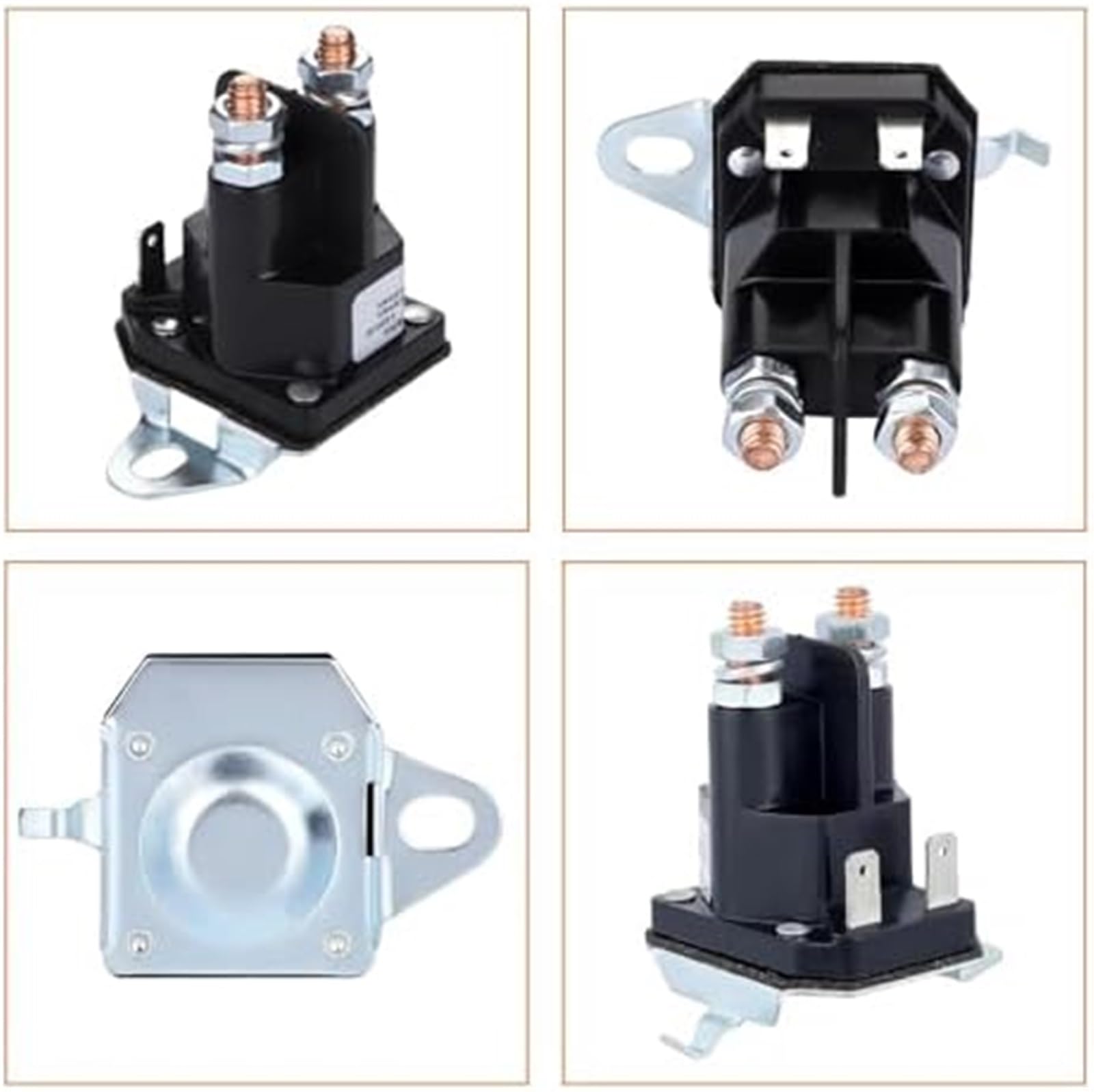 Solenoide de Arranque 582042801 192507 for Tractor cortacésped Husqvarna Craftsman YS4500 LT2000 YT3000 582042802 532192507, 12 V, 4 Postes. Solenoide de Arranque de la cortadora de césped