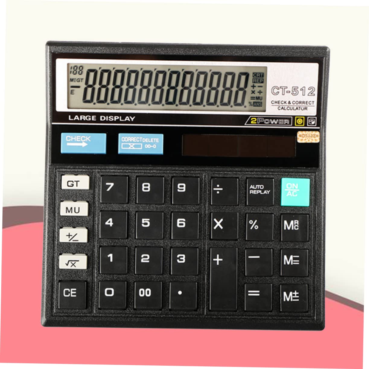 DOITOOL 3piezas Calculadora Financiera De Escritorio Calculadora De Contabilidad Práctica para Oficina y Escuela y Ligera Diseño Sencillo y Funcional Modelo CT