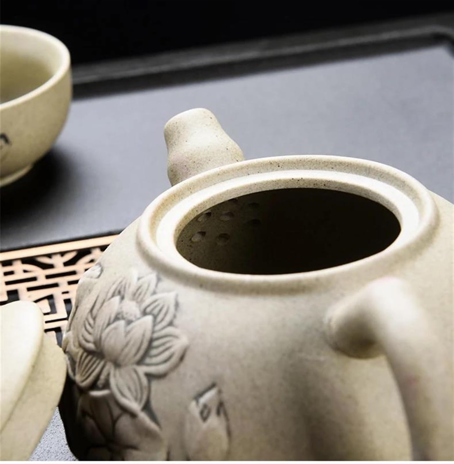 chiński zestaw do herbaty, chińska ceramiczna filiżanka do herbaty, Ceramiczny zestaw do herbaty Chiński zestaw do herbaty Porcelanowy ceramiczny zestaw do herbaty Zestaw filiżanek do herbaty Dzbanek