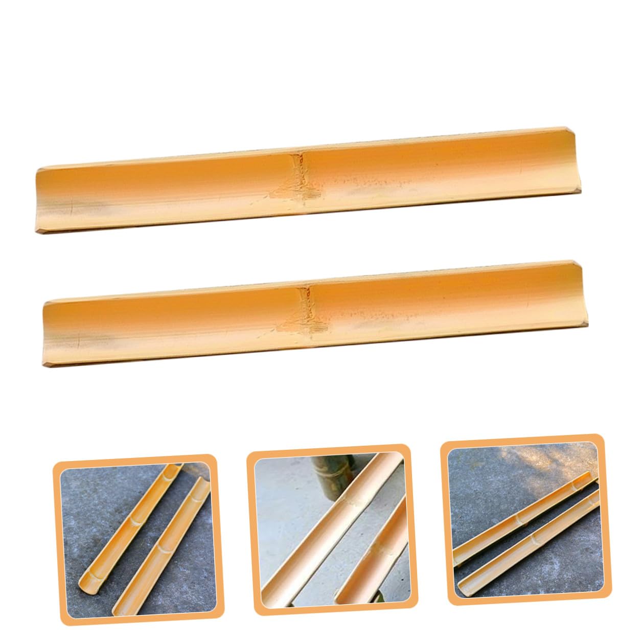 iplusmile 2 pezzi Fontana d Acqua in Bambù per Acquari e Decorazione Ciclabile Elegante per Interni ed Esterni Canale d Acqua Multifunzionale per Pesci e Spazi Outdoor