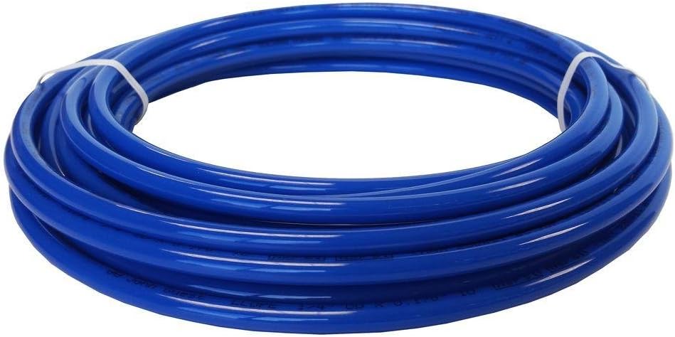 John Guest 3/8 Inch x 25 Feet LLDPE Tubing, Flexible Water Tubing for Plumbing, Blue, PE-12-EI-025F-B