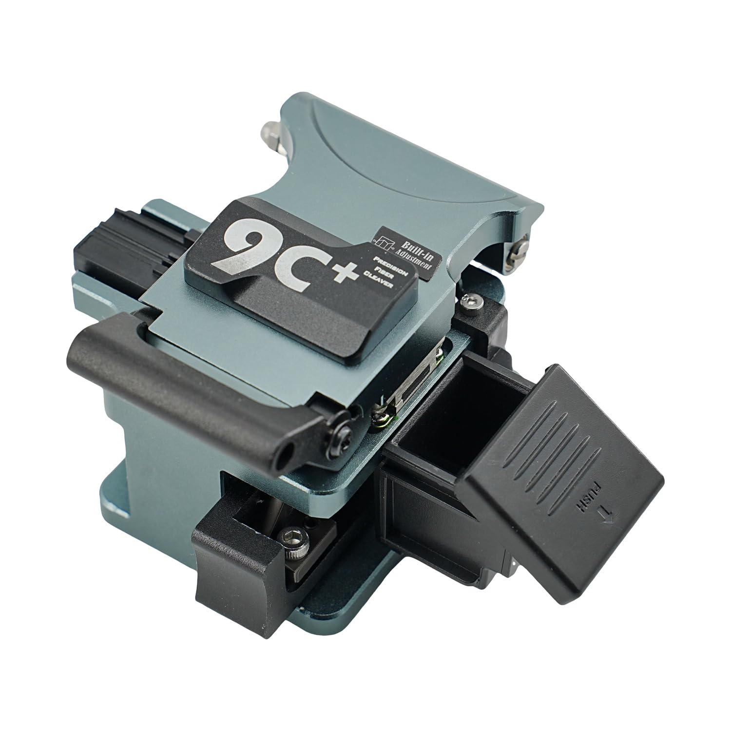 QIIRUN 9C+ High Precision Optical Fiber Cleaver with Auto Rotate Blade One-hand Operation, Fiber Cleaver for Precise Cleave with Superhard Aluminum