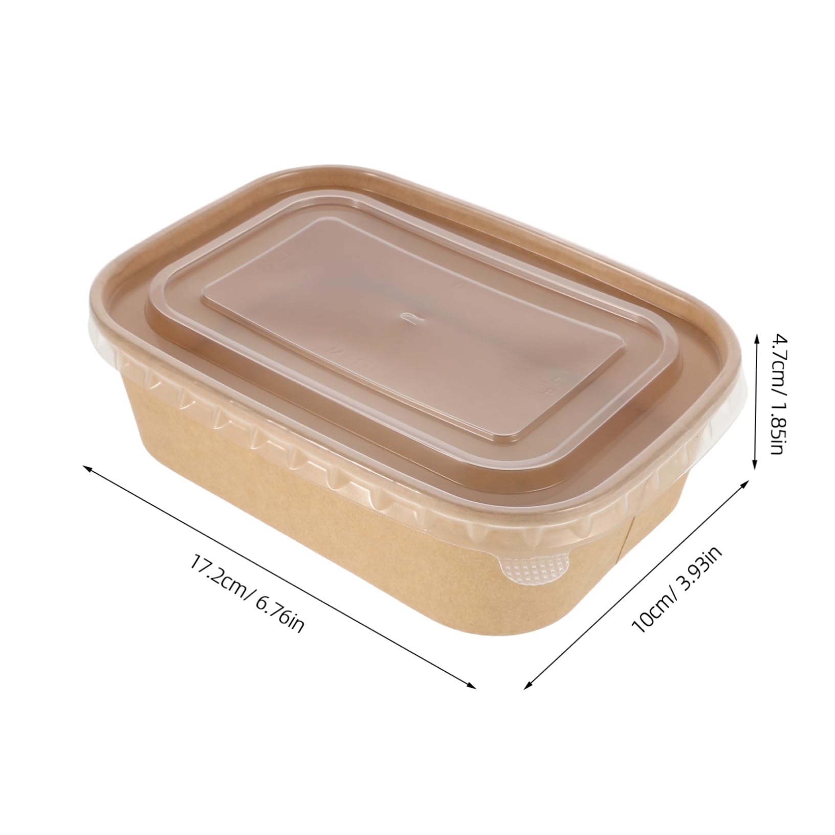 FOYTOKI Lightweight Kraft Paper Food Containers Hamburger Paper Box Takeout Boxes Hot Food Lunch Containers for Camping and Picnics