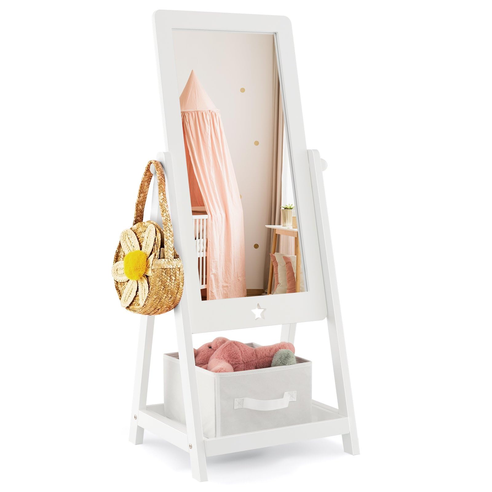 Amazon.com: FUTADA Kids Full Length Mirror, Freestanding Wooden