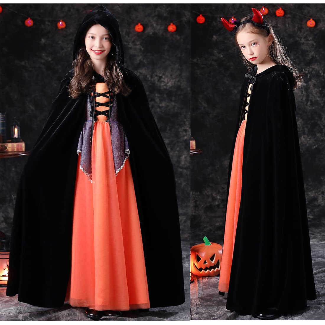 Amazon.co.jp: [FakeFace] 子供 コスプレマント キッズ 仮装衣装 死神