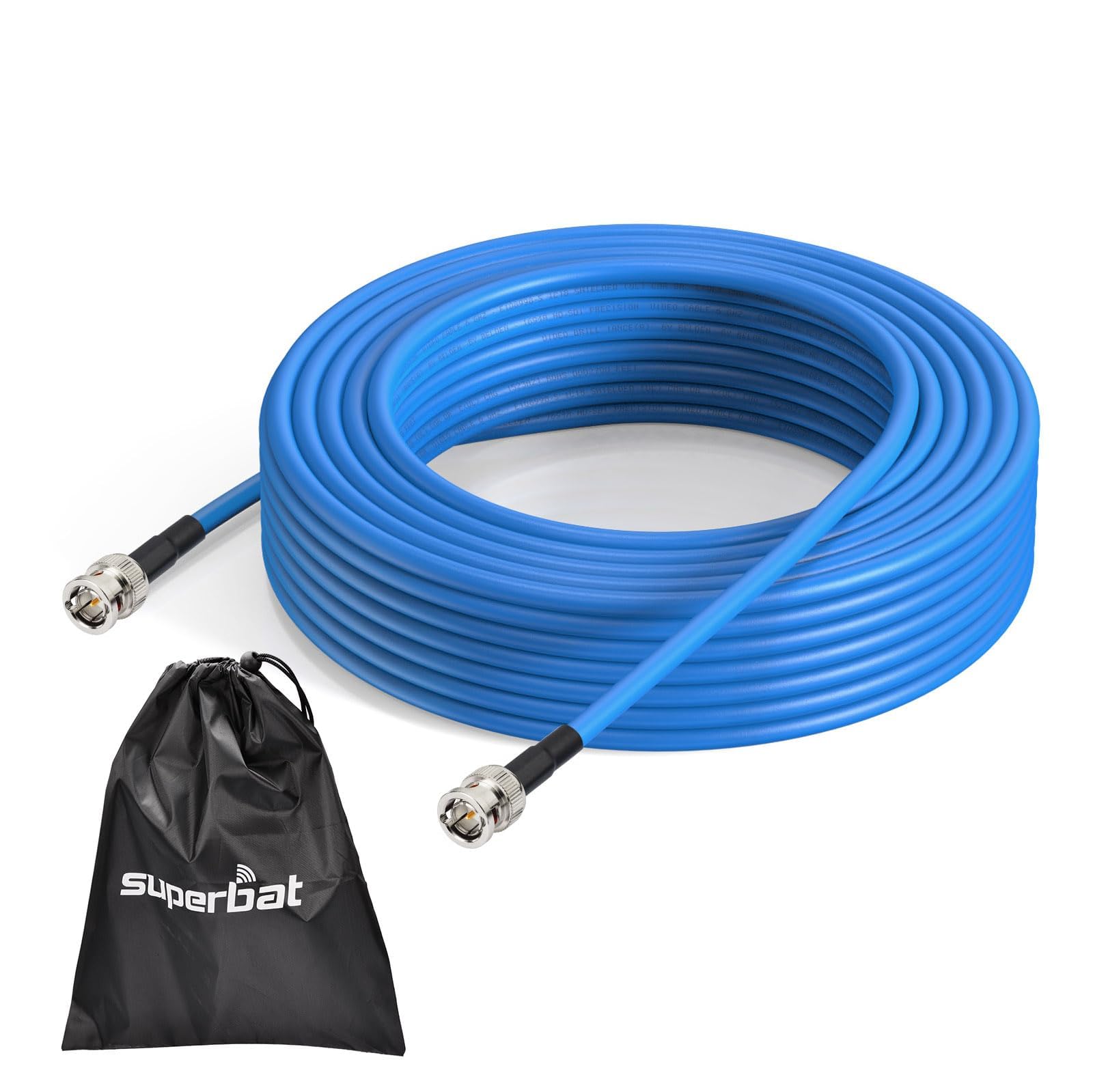 Superbat SDI Cable Long 75 Ohm BNC Cable 3G/6G/12G (Belden 1694A),1-300FT, Support HD-SDI/3G-SDI/6G-SDI/4K/8K Video,Precision SDI Camera Wire (1Pcs)