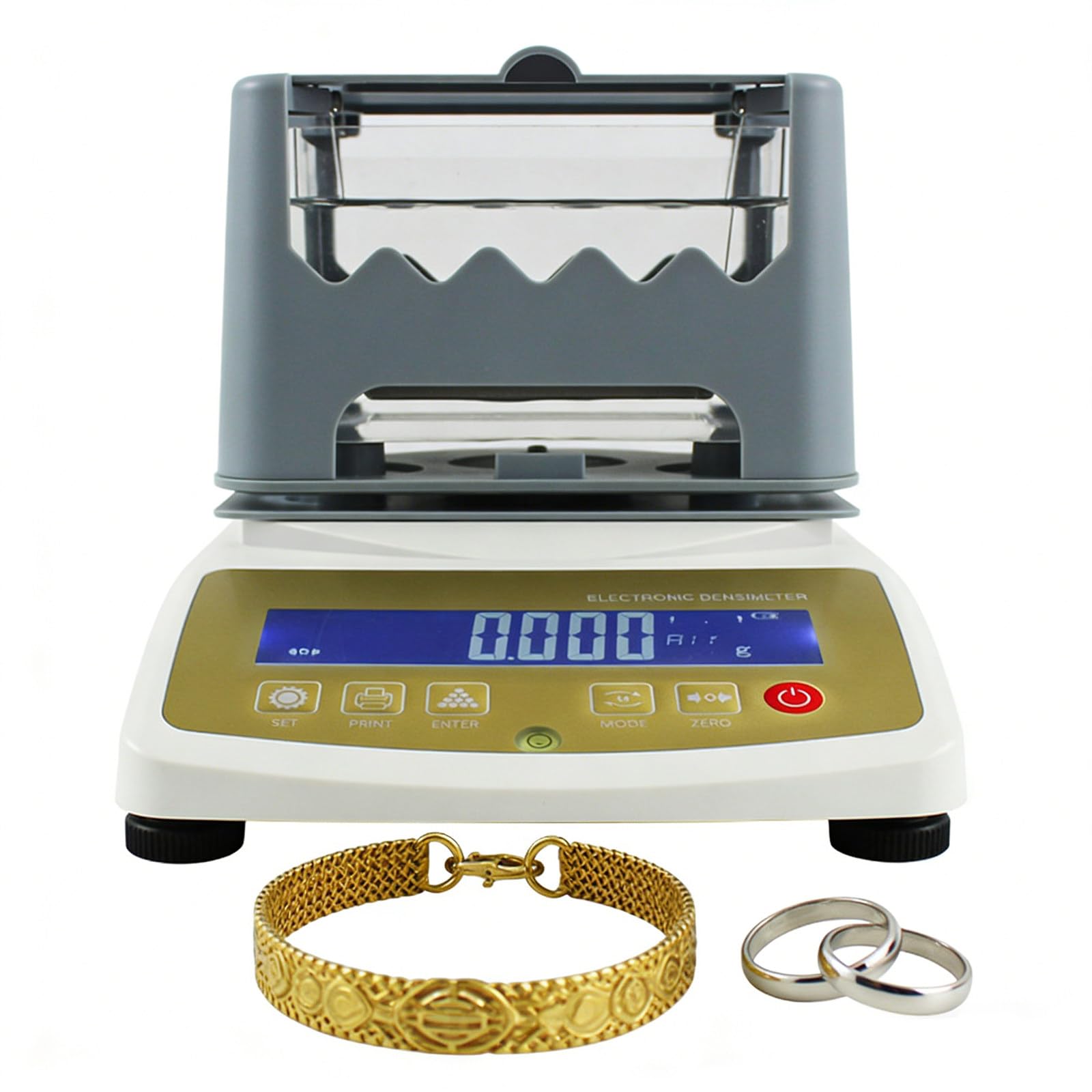 HAIYAETONG Gold Purity Content Detector Gold K Value Tester Gold and Silver Density Meter, Precious Metals Testing Machine Precious Metal Analyzer
