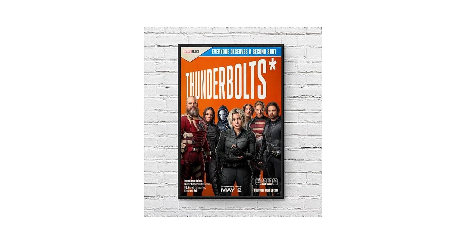 Amazon.co.jp: 【フレーム付-黒-】 映画ポスター サンダーボルツ