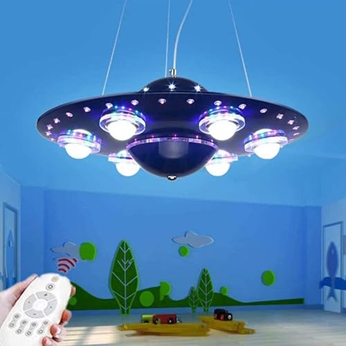 Miniatura 8 de vsGotber Lámpara colgante de techo moderna para dormitorio de niños lámpara de techo para habitación de niños y niñas creativo extraterrestre OVNI