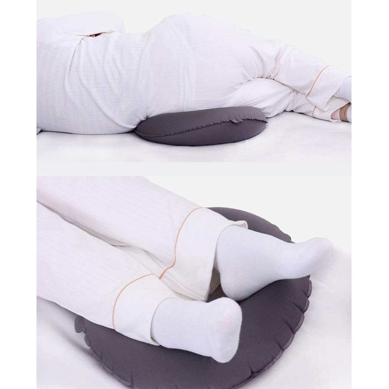Cojín Inflable De Aire Médico - Cojín Antiescaras para Silla De Ruedas para Coxis, Ciática Y Alivio De La Presión - para Personas Sentadas Prolongadas,Gris (Gris) (Verde)