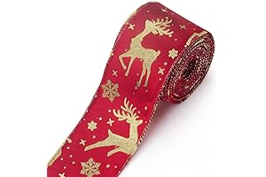 Christmas Wired Edge Holiday Ribbons