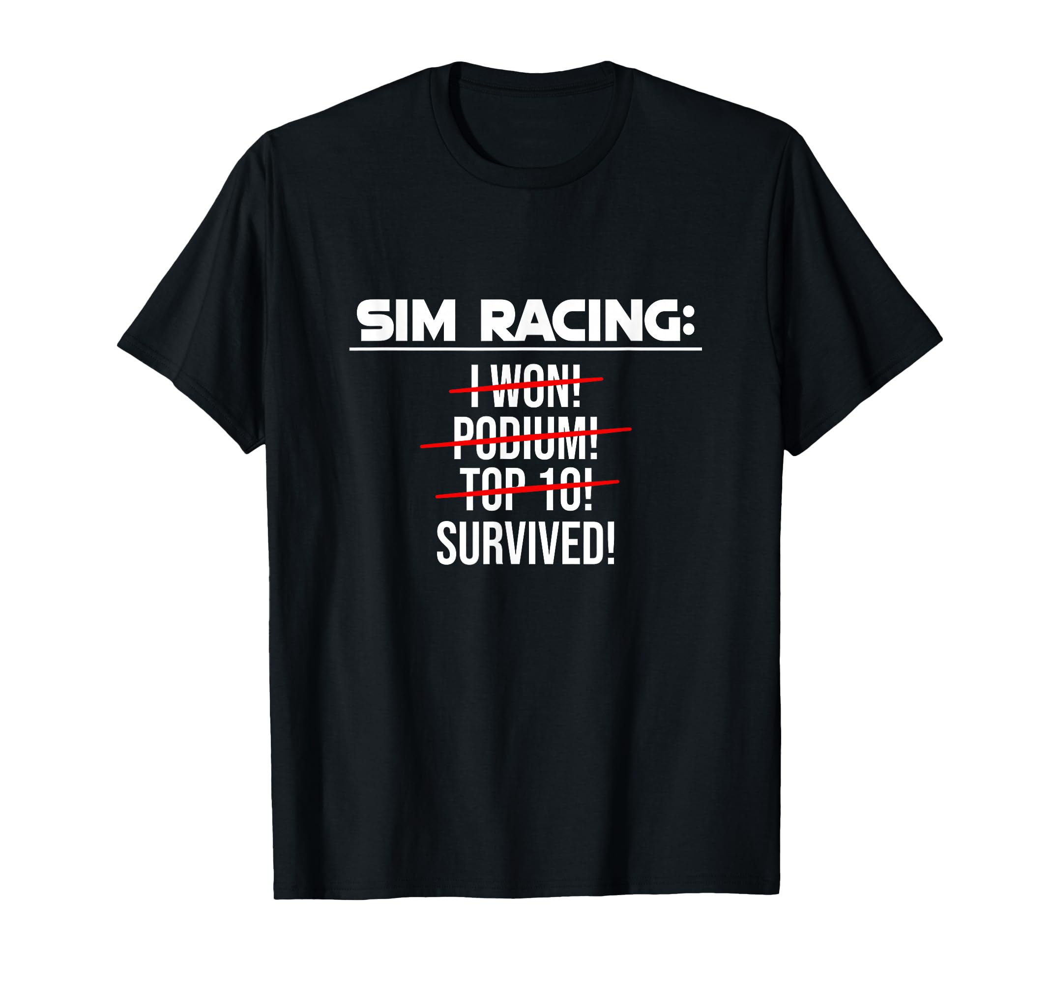 SimRacing Gaming Funny Steering Wheel Racing Game Simulator T-Shirt