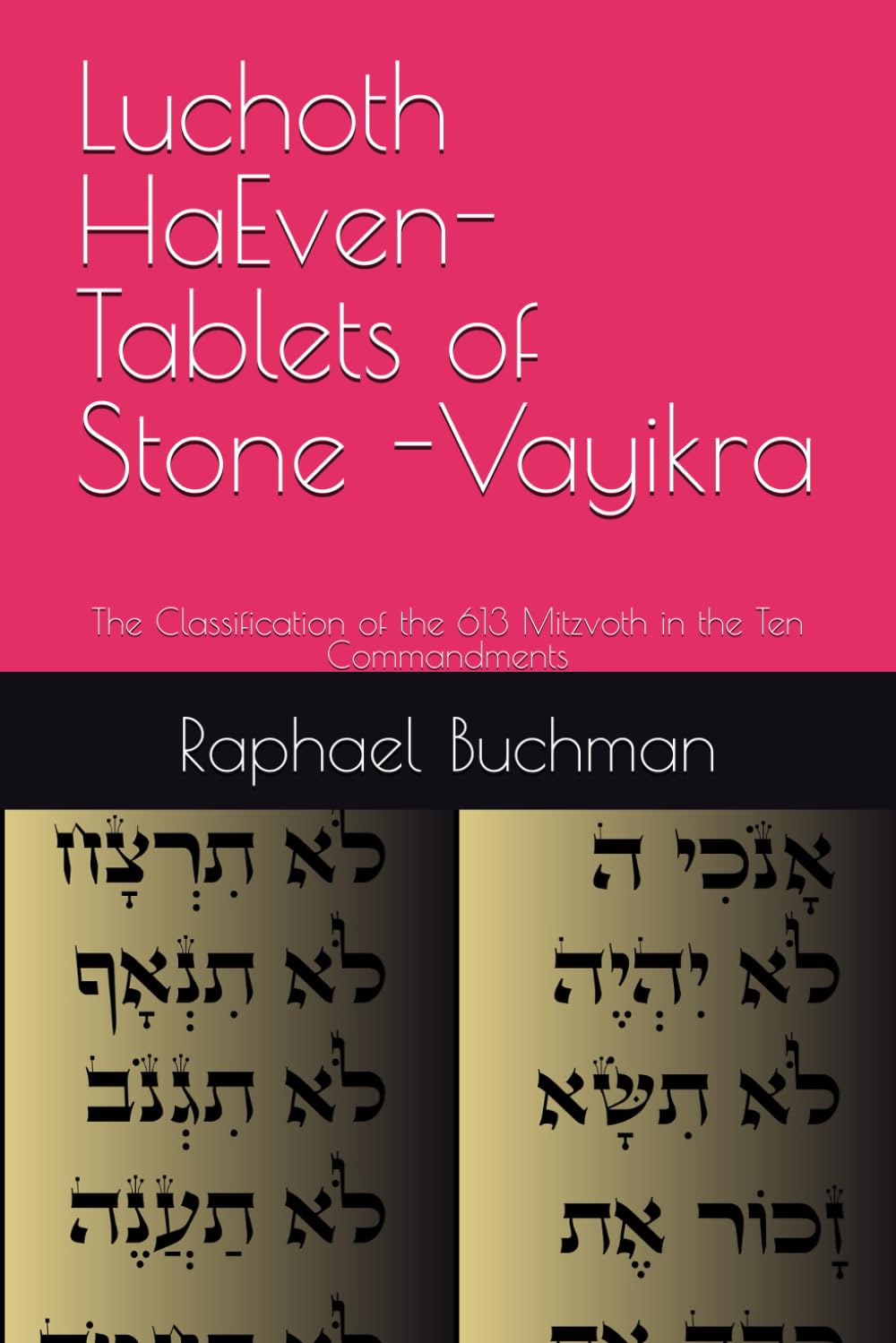 Luchoth HaEven-Tablets of Stone -Vayikra: The Classification of the 613 Mitzvoth in the Ten Commandments