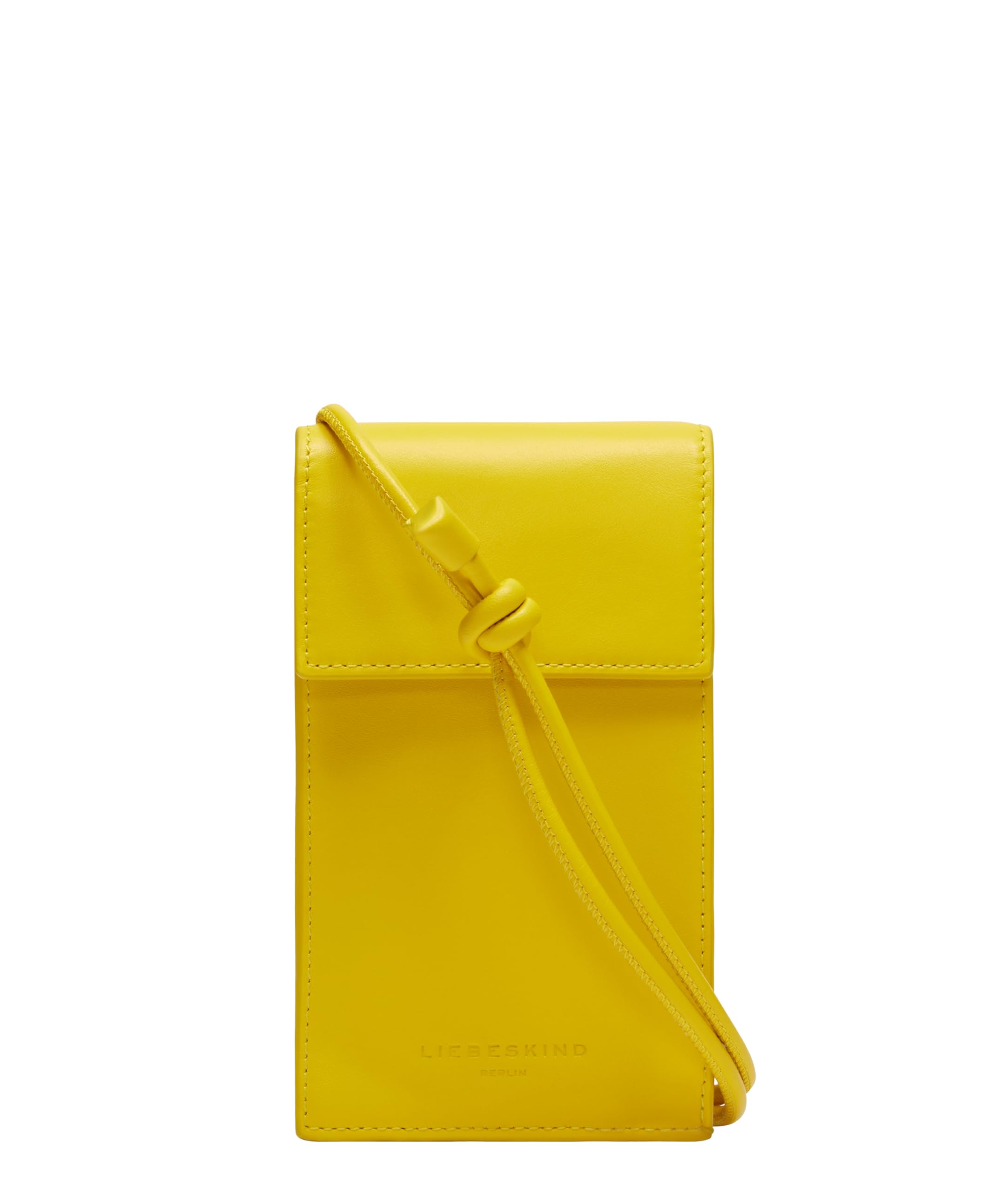 LIEBESKIND BERLIN phone pouch cross body bag Seasonal Noos Biker Mobile Pouch Lemon mustard yellow